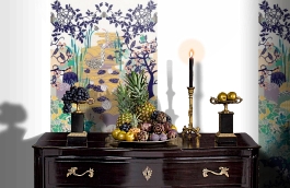 Обои P180801-3 фото в интерьере гостиной превью