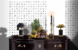 Обои P181101-4 фото в интерьере гостиной превью