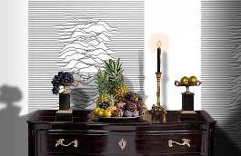 Обои P181201-4 фото в интерьере гостиной превью