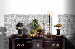 Обои P182401-5 фото в интерьере гостиной превью