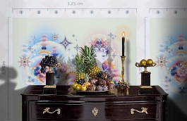 Обои 1280201 фото в интерьере гостиной превью