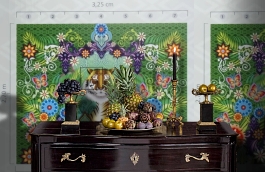 Обои 1280209 фото в интерьере гостиной превью