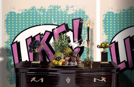 Обои MD903008 фото в интерьере гостиной превью