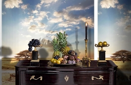 Обои MD903012 фото в интерьере гостиной превью