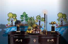 Обои DM204-1 фото в интерьере гостиной превью