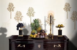 Обои DM214-2 фото в интерьере гостиной превью