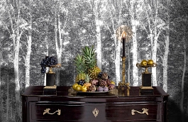 Обои DM216-4 фото в интерьере гостиной превью