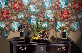 Обои DM219-2 фото в интерьере гостиной превью