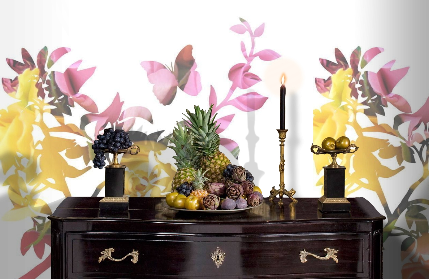 Обои P010501-6 фото в интерьере гостиной