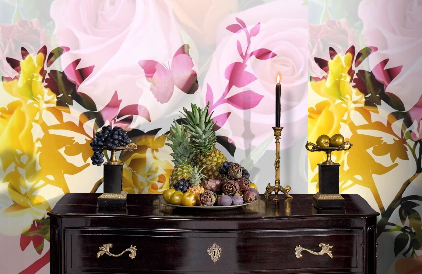 Обои P011301-6 фото в интерьере гостиной