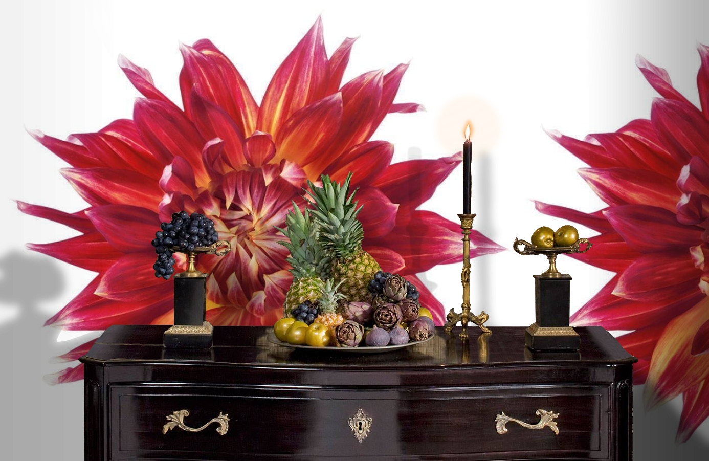 Обои P021401-6 фото в интерьере гостиной