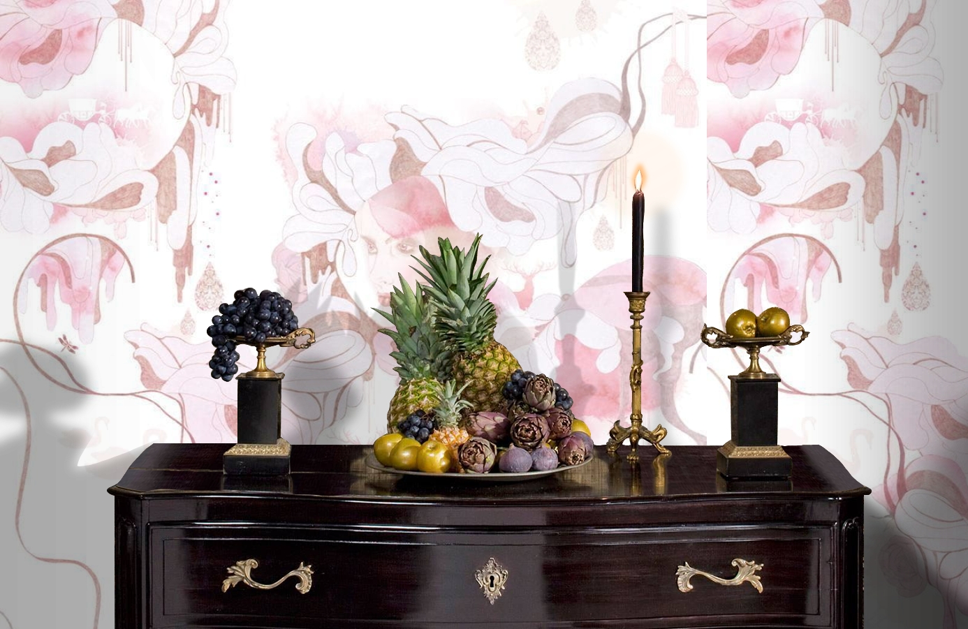 Обои P030301-6 фото в интерьере гостиной