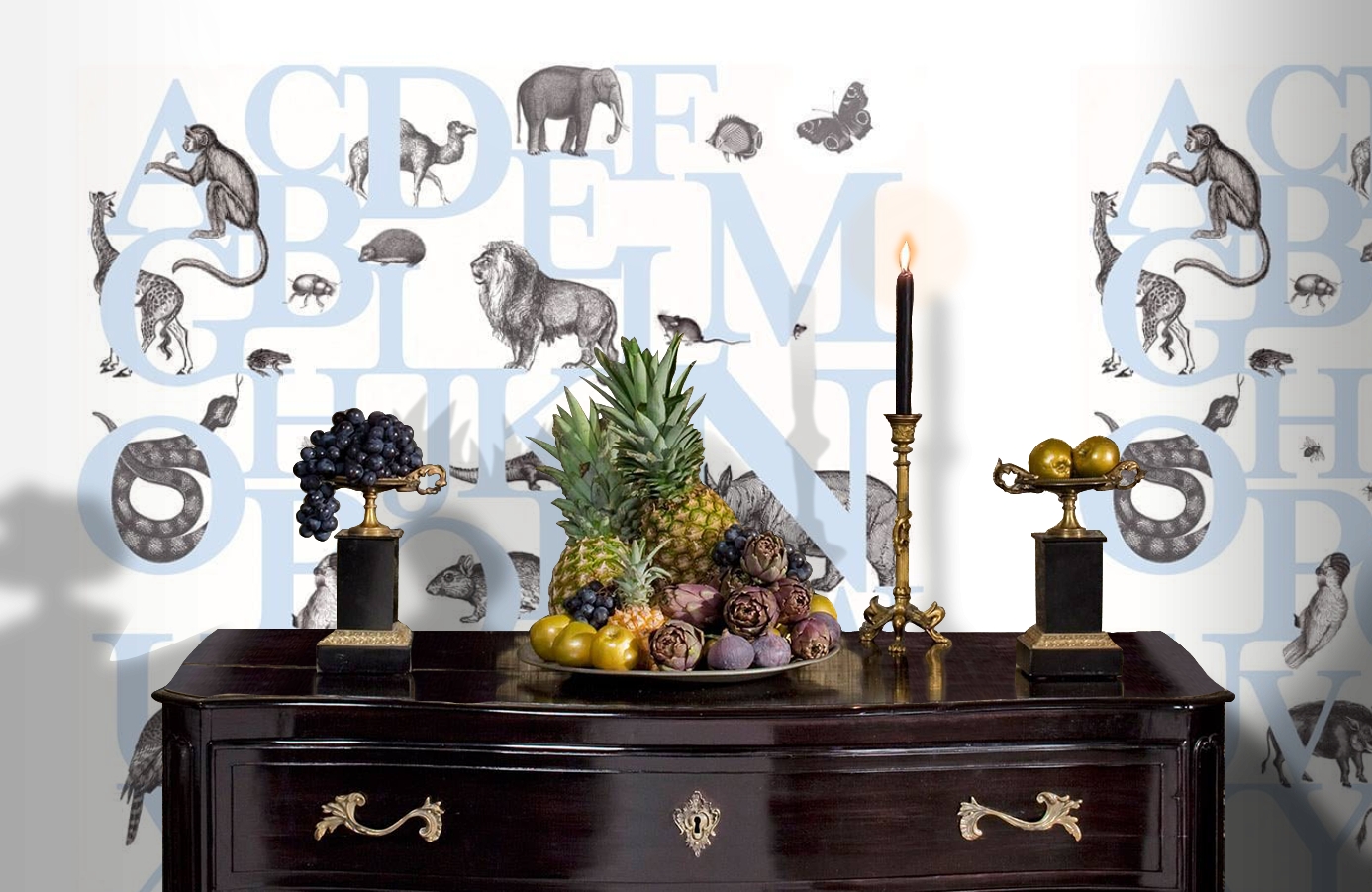 Обои P120401-6 фото в интерьере гостиной