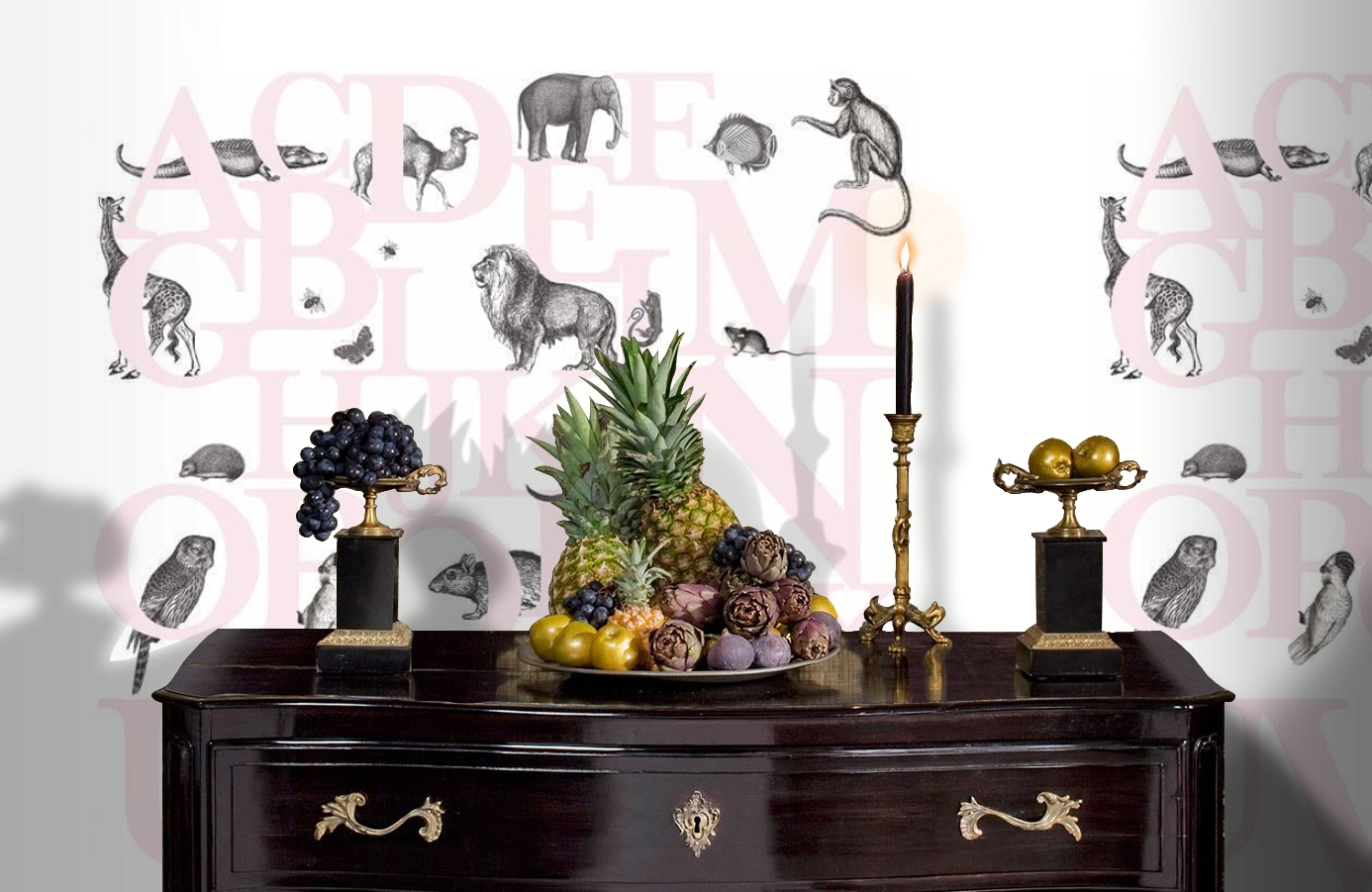 Обои P120405-6 фото в интерьере гостиной