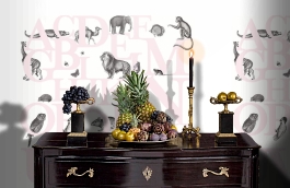 Обои P120405-6 фото в интерьере гостиной превью