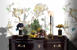 Обои P182101-6 фото в интерьере гостиной превью