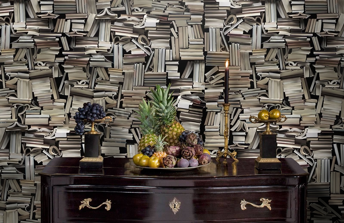 Обои P190301-6 фото в интерьере гостиной