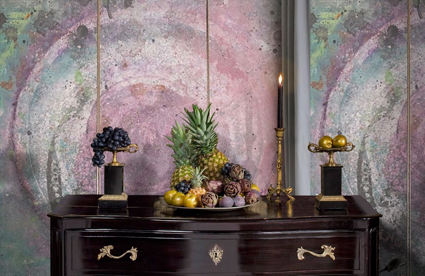 Обои P201701-6 фото в интерьере гостиной