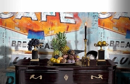 Обои 1541 lev6 806 фото в интерьере гостиной превью