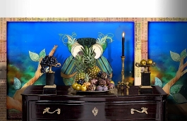 Обои 1545 lev6 606 фото в интерьере гостиной превью