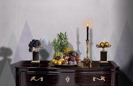 Обои 100976 фото в интерьере гостиной превью