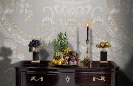 Обои KT-7642-8002 фото в интерьере гостиной превью