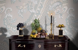 Обои KT-7642-8004 фото в интерьере гостиной превью