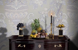 Обои KT-7642-8008 фото в интерьере гостиной превью