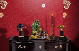 Обои KT-8637-8401 фото в интерьере гостиной превью