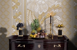 Обои KT-8642-8006 фото в интерьере гостиной превью