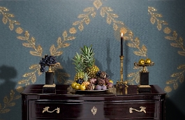 Обои M329-855 фото в интерьере гостиной превью