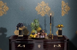 Обои M332-85 фото в интерьере гостиной превью