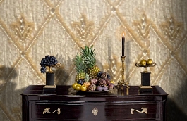 Обои M383-209 фото в интерьере гостиной превью