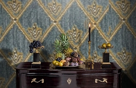 Обои M383-234 фото в интерьере гостиной превью