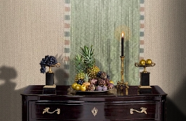 Обои M601-8118 фото в интерьере гостиной превью