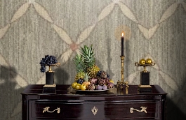 Обои M605-8160 фото в интерьере гостиной превью