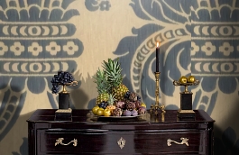 Обои M8400-7008 фото в интерьере гостиной превью