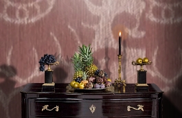 Обои M8400-7010 фото в интерьере гостиной превью