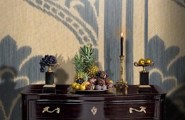 Обои M8401-7008 фото в интерьере гостиной превью