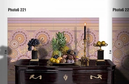 Обои Photo 6 221 фото в интерьере гостиной превью