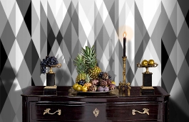 Обои 93/6021 фото в интерьере гостиной превью