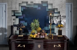 Обои P200802-7 фото в интерьере гостиной превью