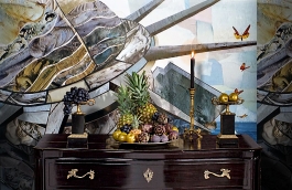 Обои 1438 lev5 807 фото в интерьере гостиной превью