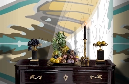 Обои 1474 lev5 807 фото в интерьере гостиной превью