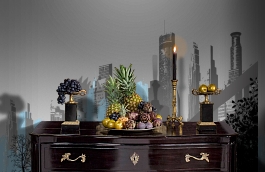 Обои P030702-8 фото в интерьере гостиной превью