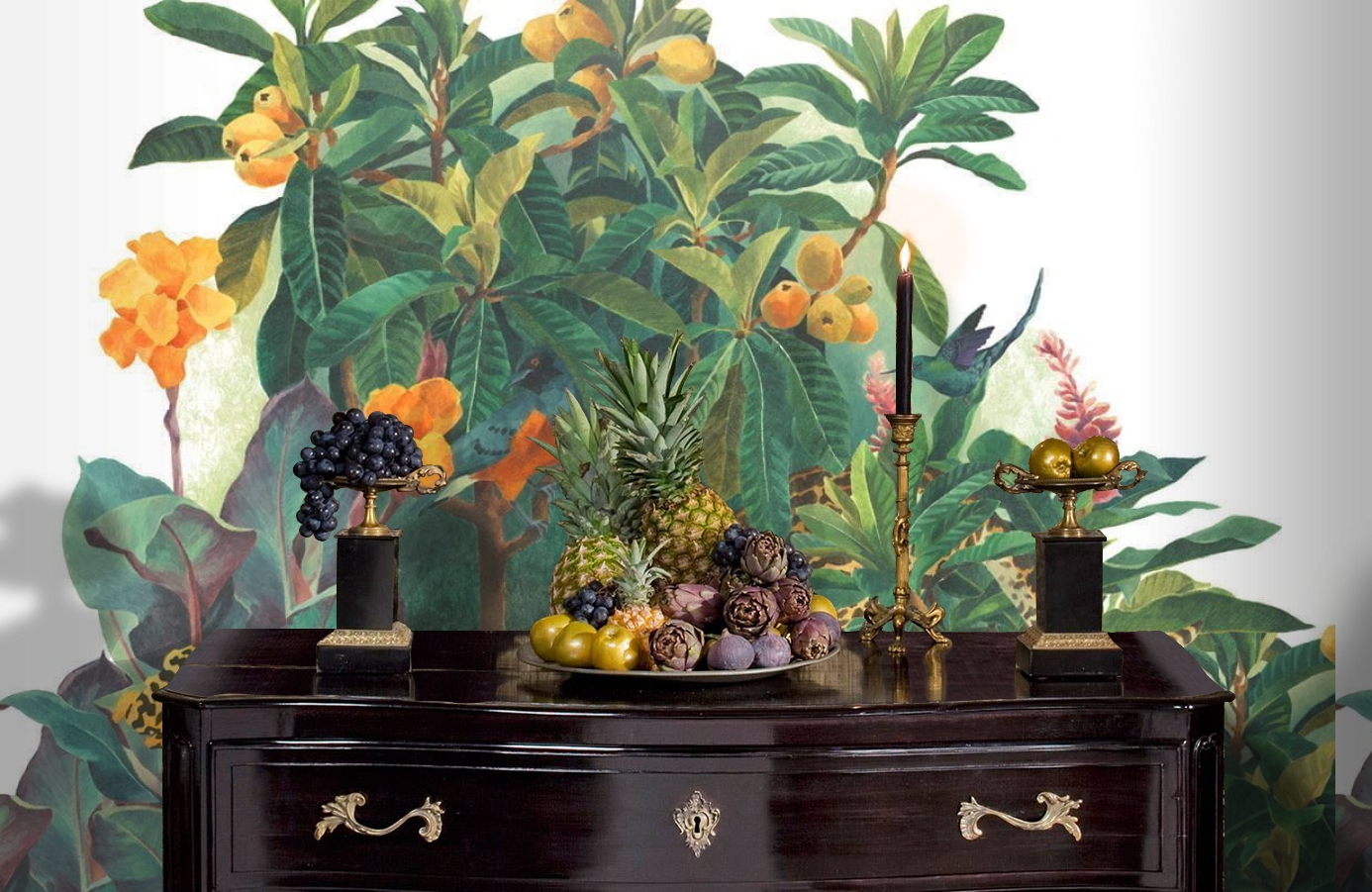 Обои P031402-8 фото в интерьере гостиной