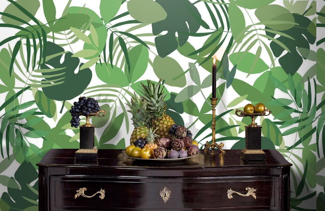 Обои P031701-8 фото в интерьере гостиной