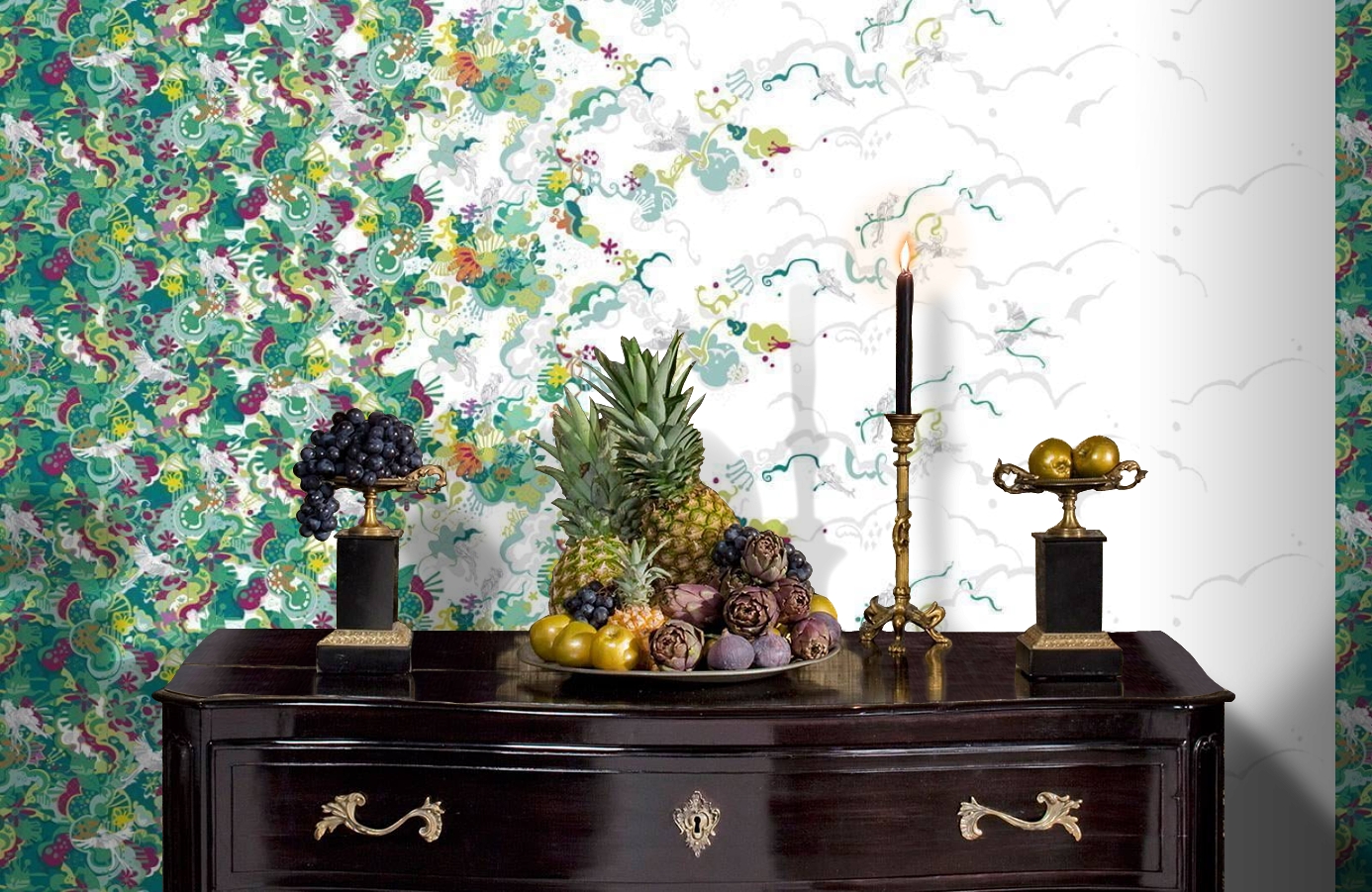 Обои P032301-8 фото в интерьере гостиной