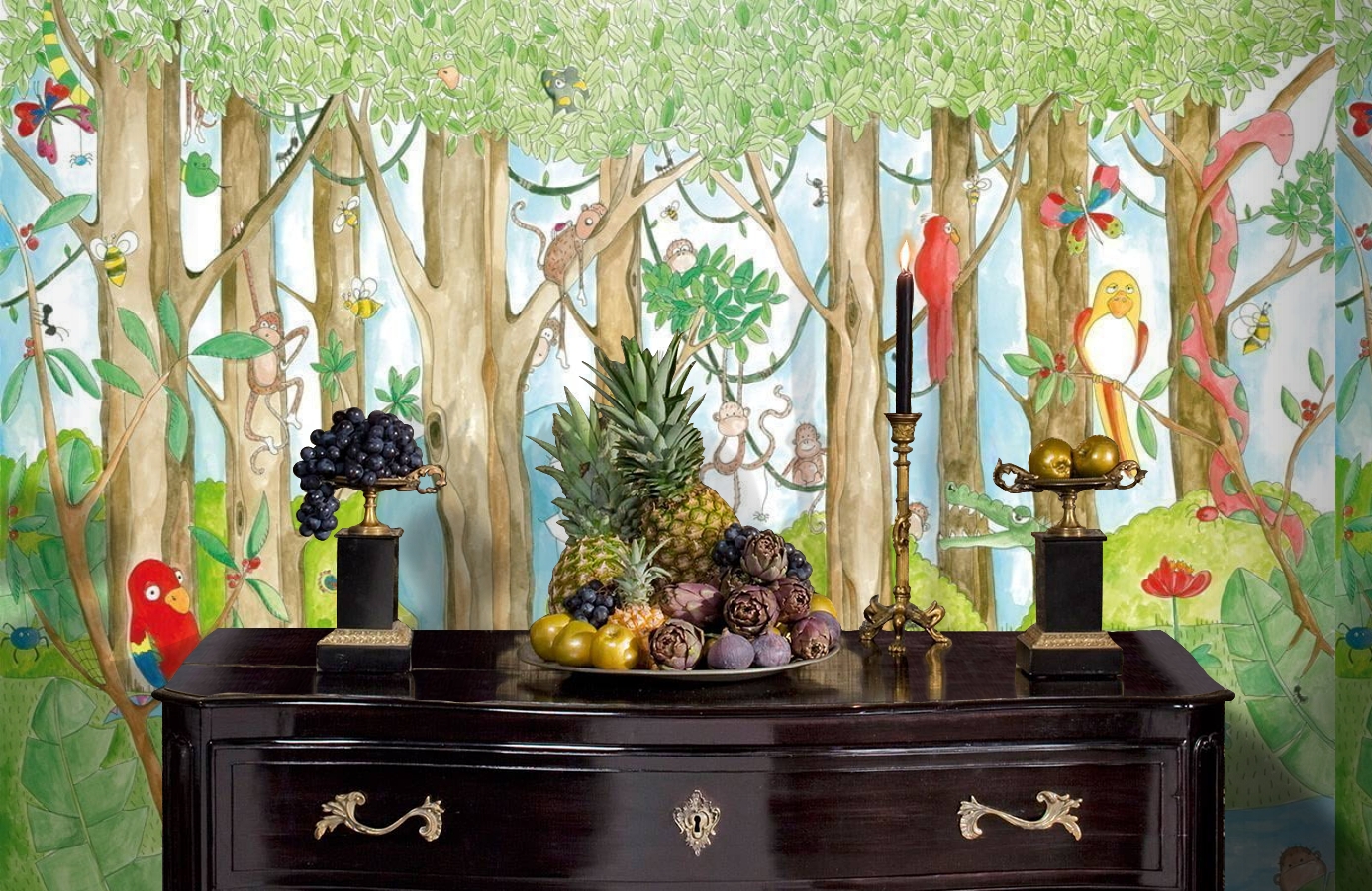 Обои P120101-8 фото в интерьере гостиной