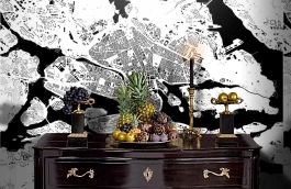 Обои P181401-8 фото в интерьере гостиной превью